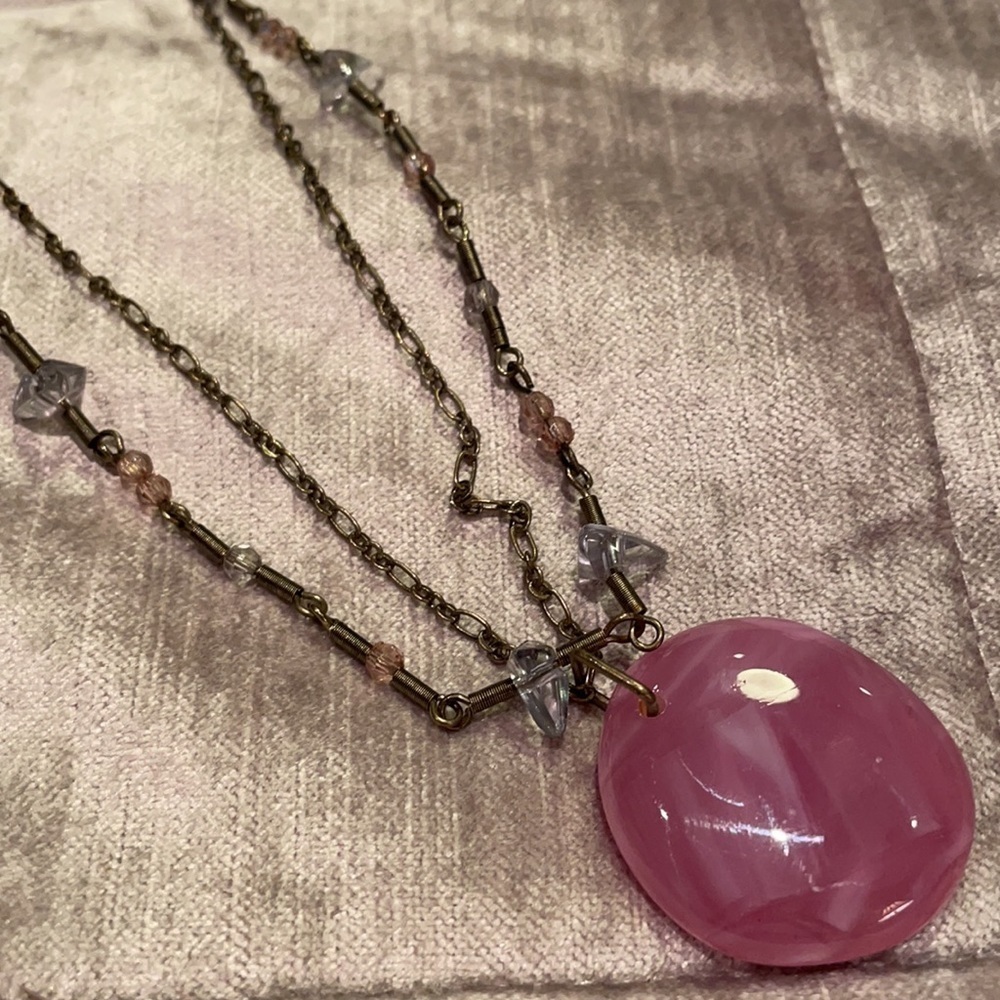 Double Layer Crystal Necklace